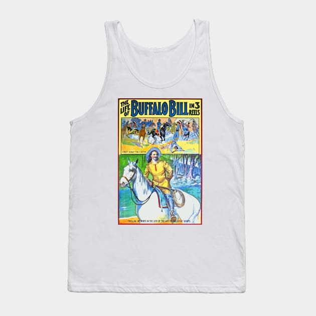 The Life of Buffalo Bill (1912 Film) Poster Design Tank Top by Naves